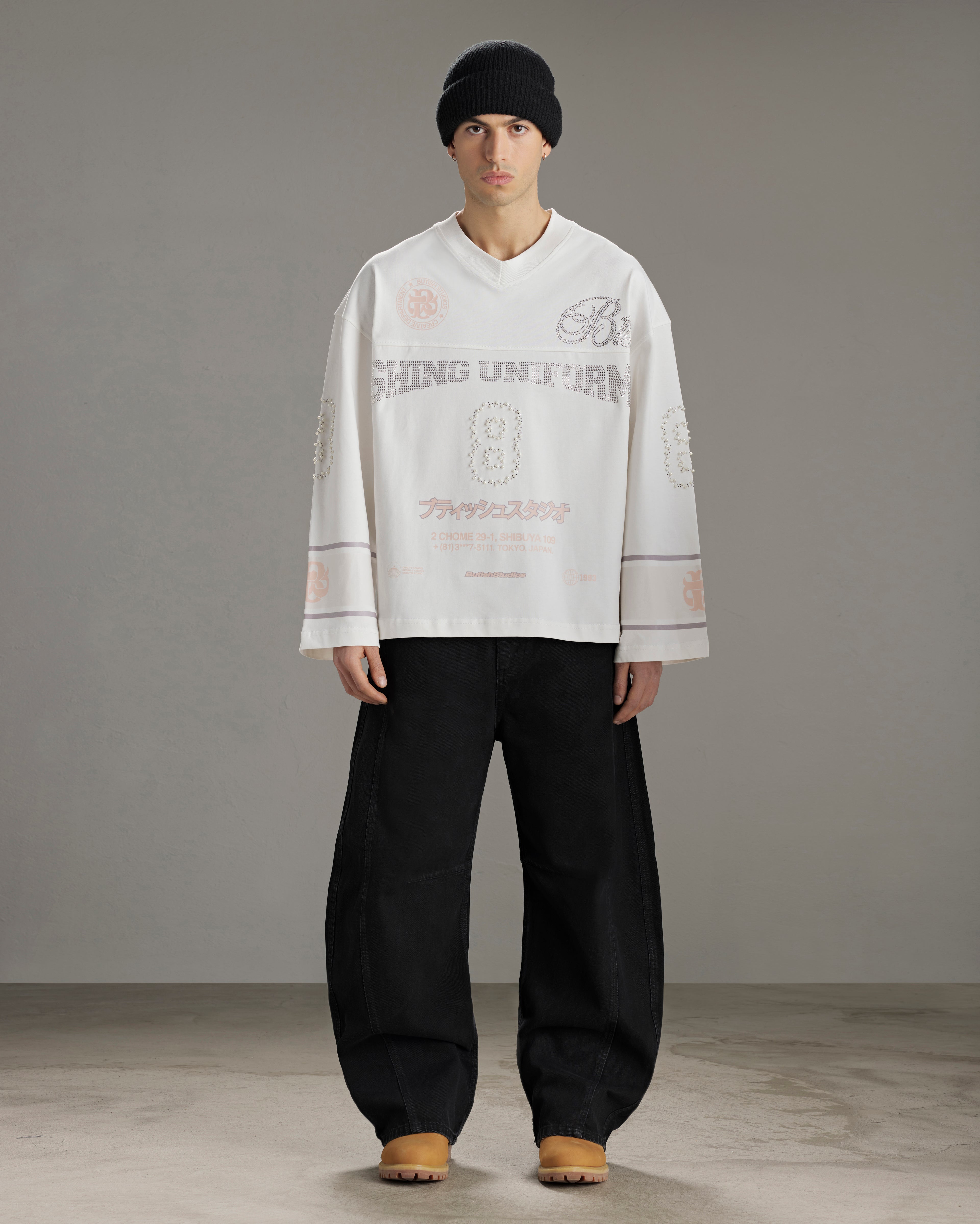 SHINING UNIFORM LONGSLEEVE - WHITE