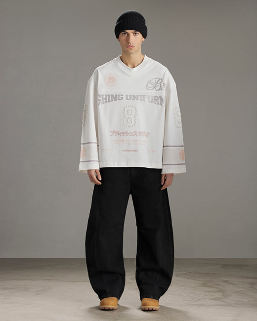 SHINING UNIFORM LONGSLEEVE - WHITE