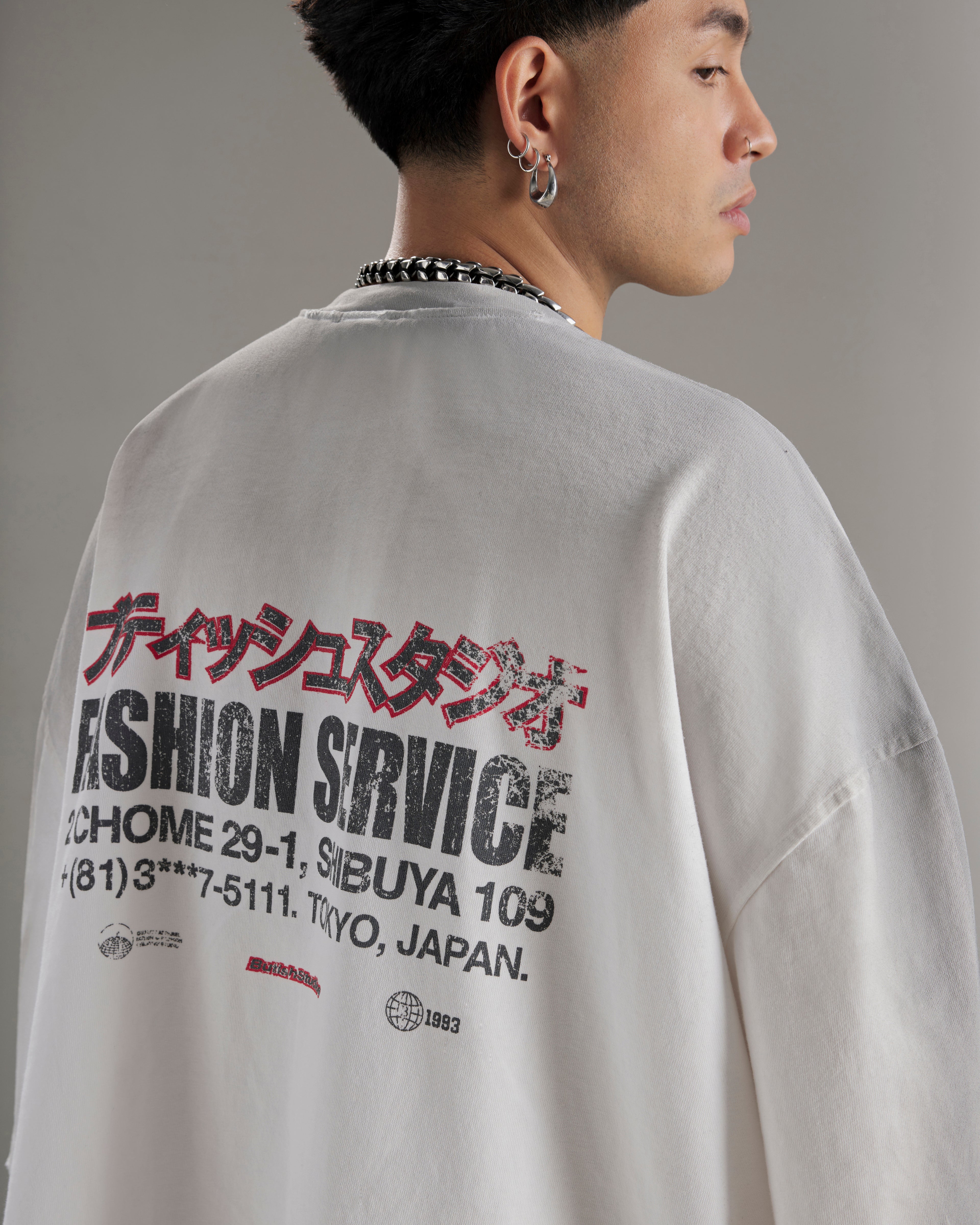 FASHION SERVICE WHITE TEE