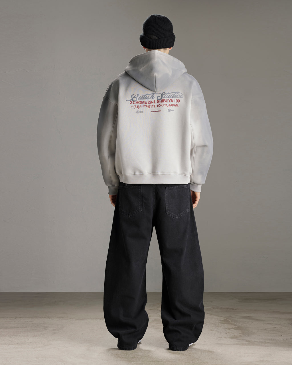 SHIBUYA DISTRICT HOODIE — ASH FADE