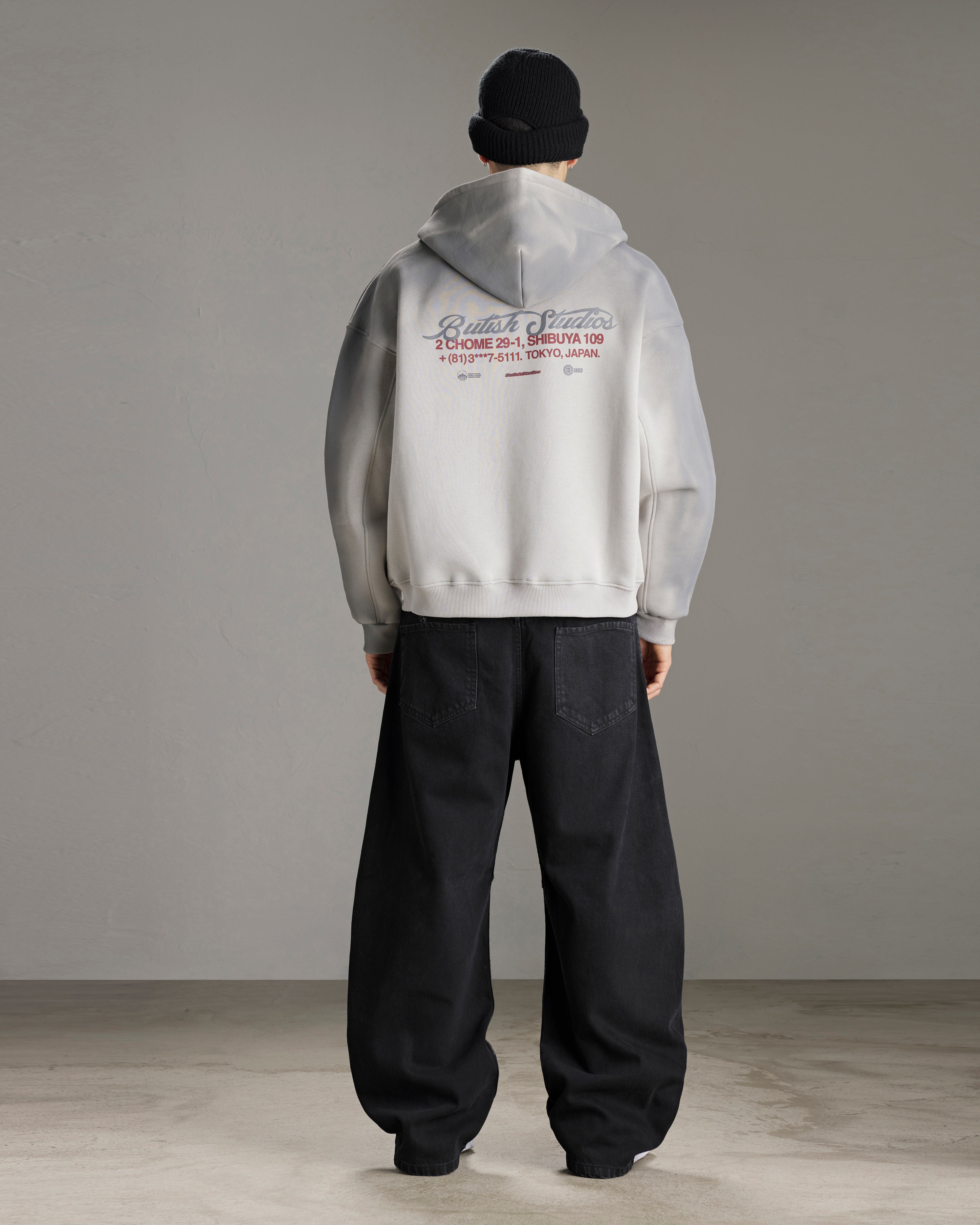 SHIBUYA DISTRICT HOODIE — ASH FADE