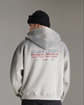 Butish t-shirt oversize cotone grigia manica corta stampa orlo