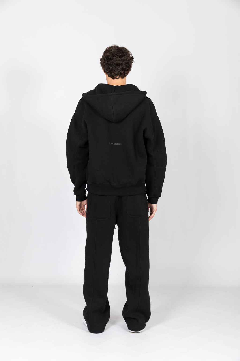 BLACK BOXY FIT TRACKSUIT