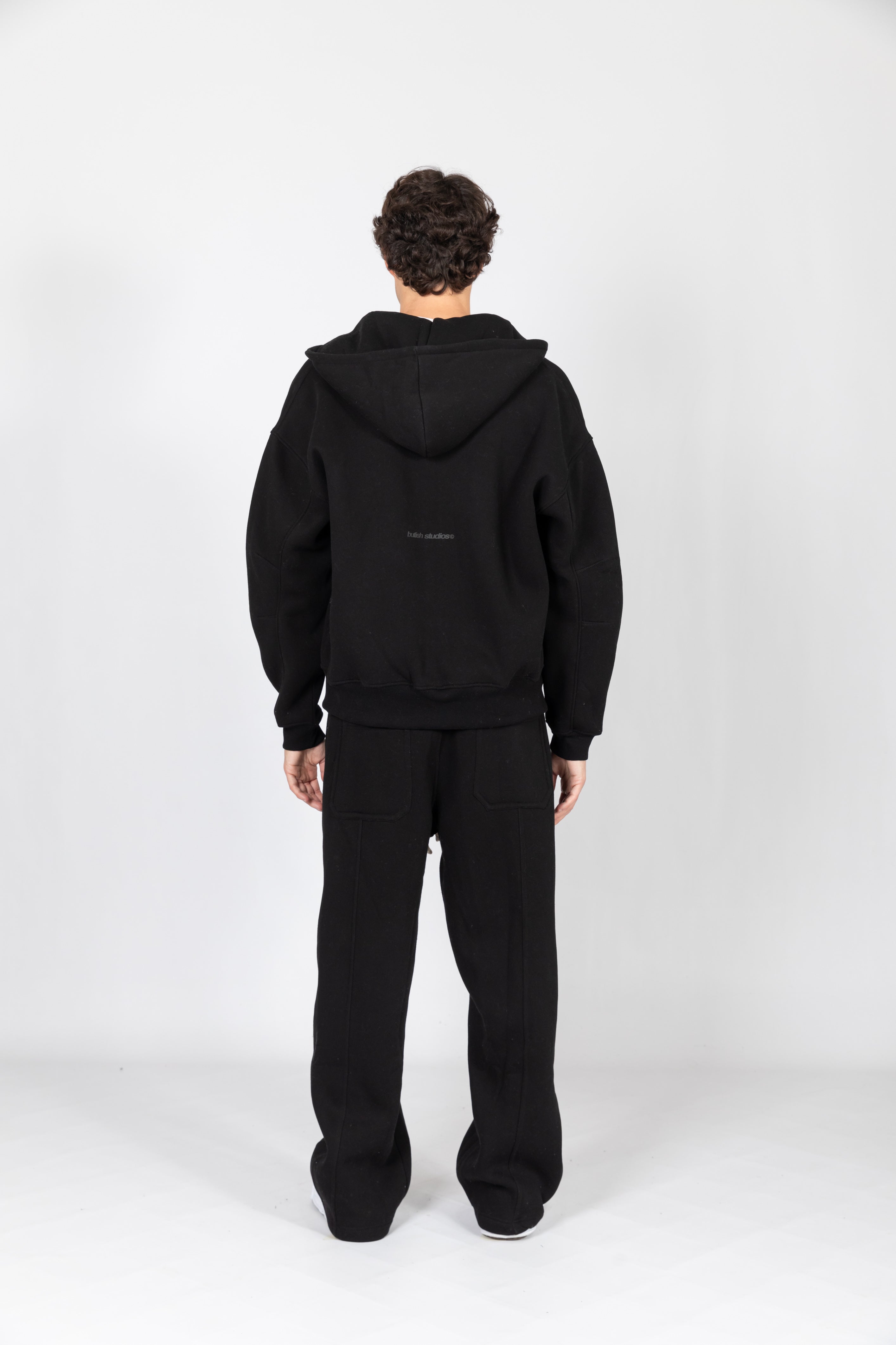 BLACK BOXY FIT TRACKSUIT