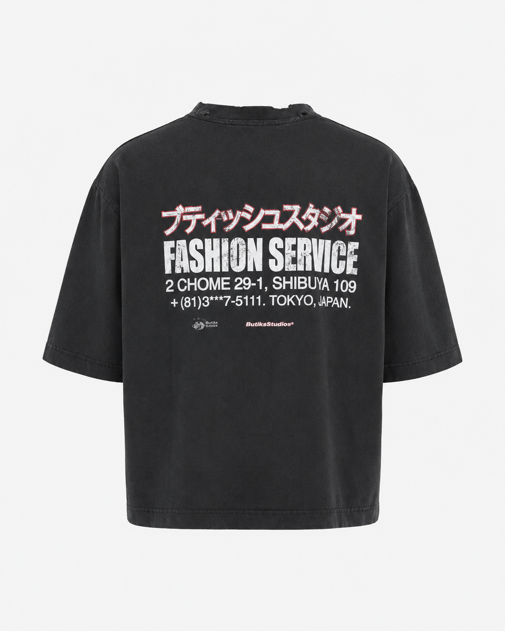 FASHION SERVICE BLACK TEE