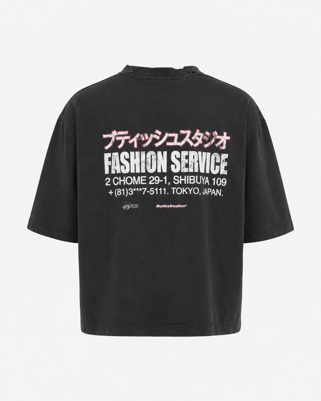 FASHION SERVICE BLACK TEE