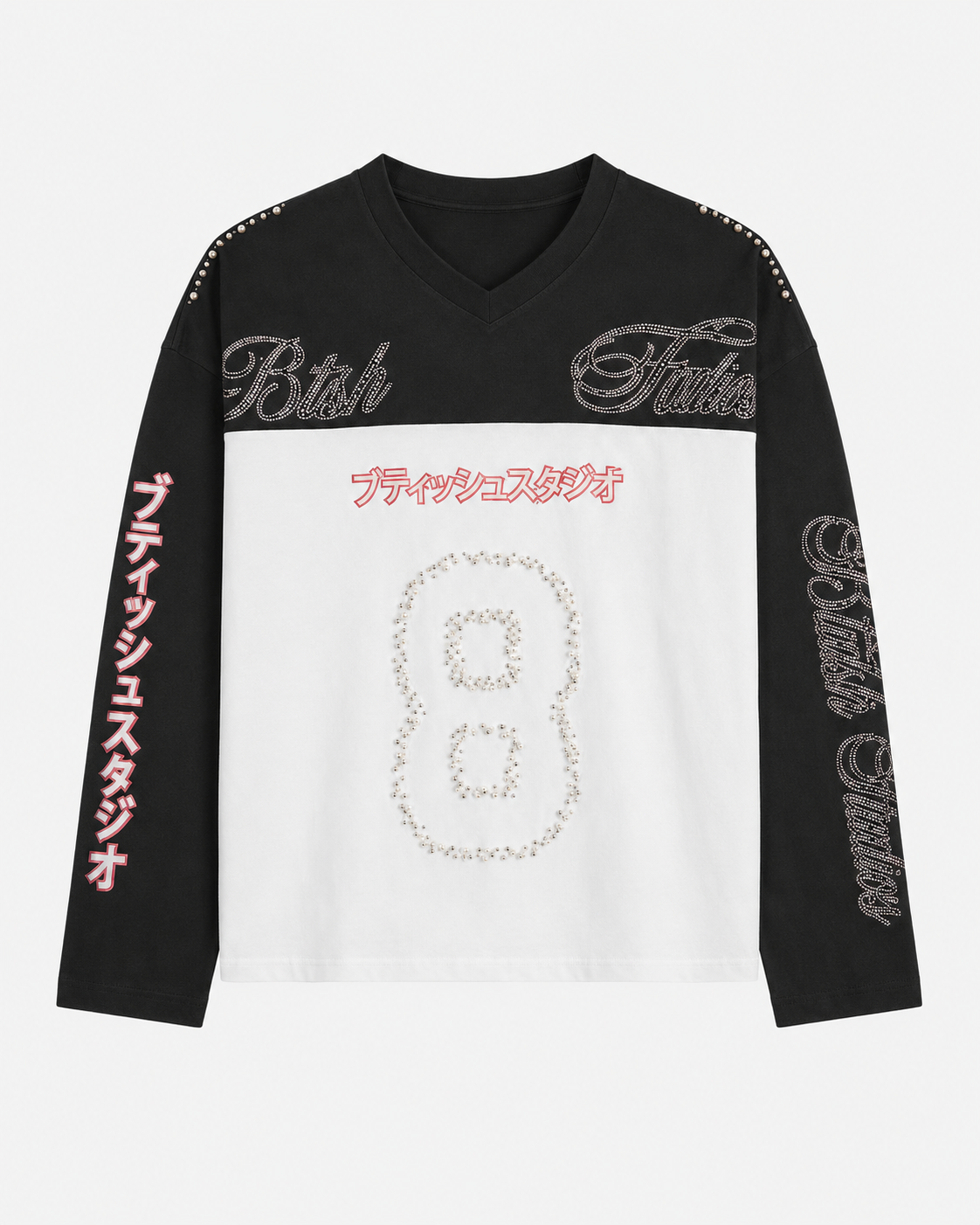 SHINING UNIFORM LONGSLEEVE - WHITE AND BLACK