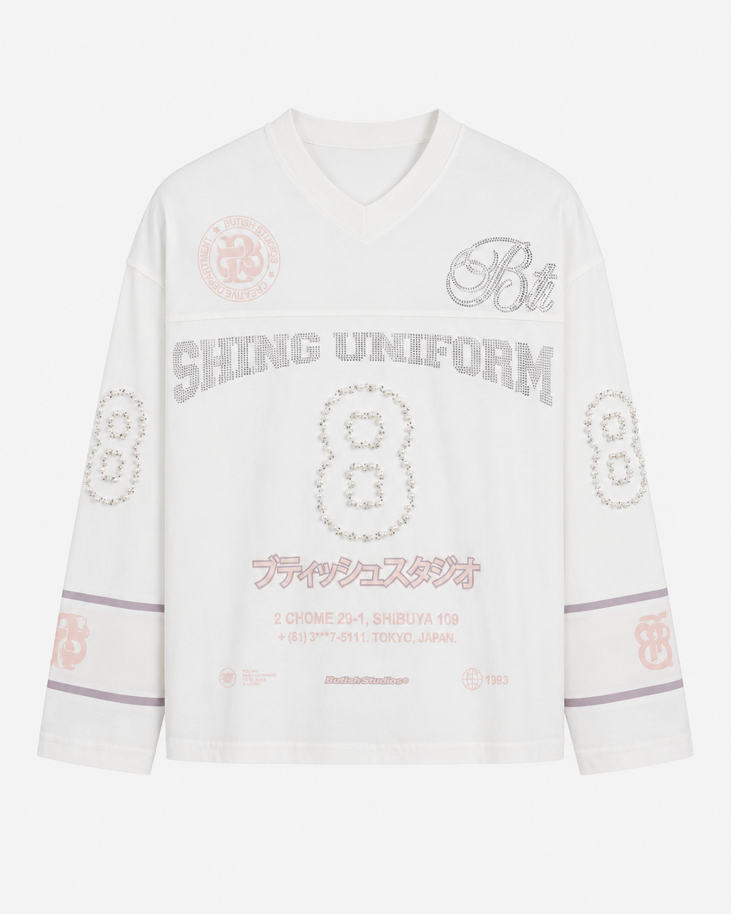SHINING UNIFORM LONGSLEEVE - WHITE