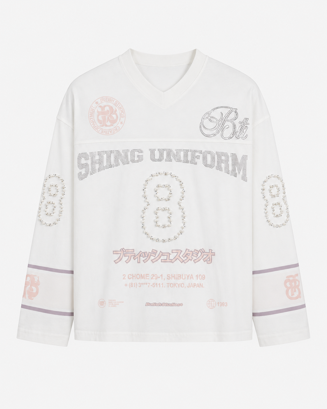 SHINING UNIFORM LONGSLEEVE - WHITE