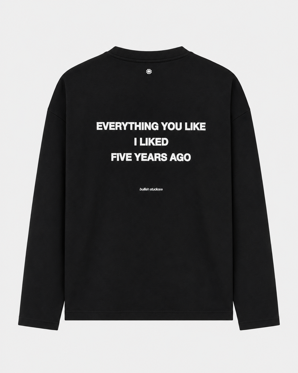FIVE YEARS AGO BLACK LONGSLEEVE