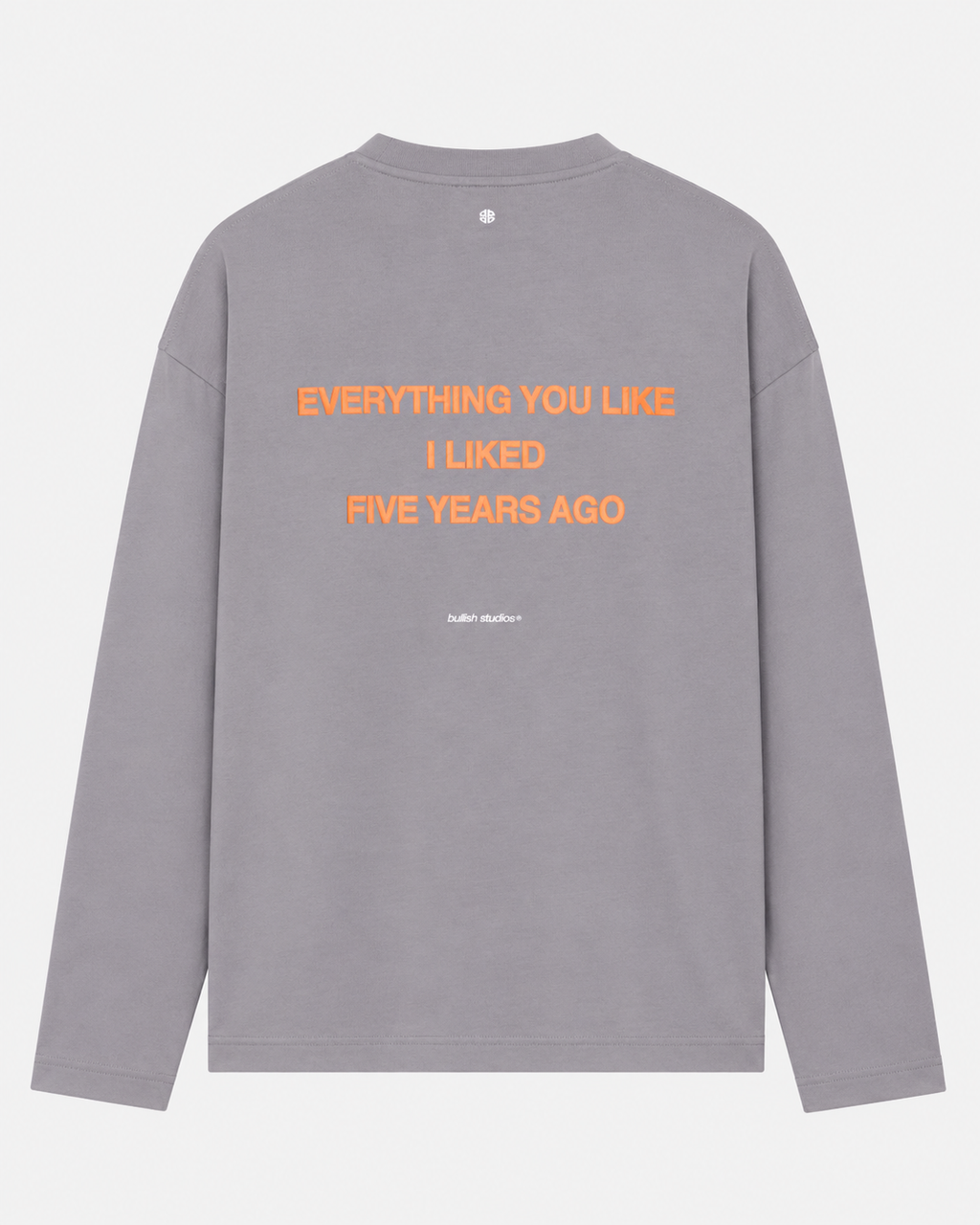 FIVE YEARS AGO DARK GREY LONGSLEEVE
