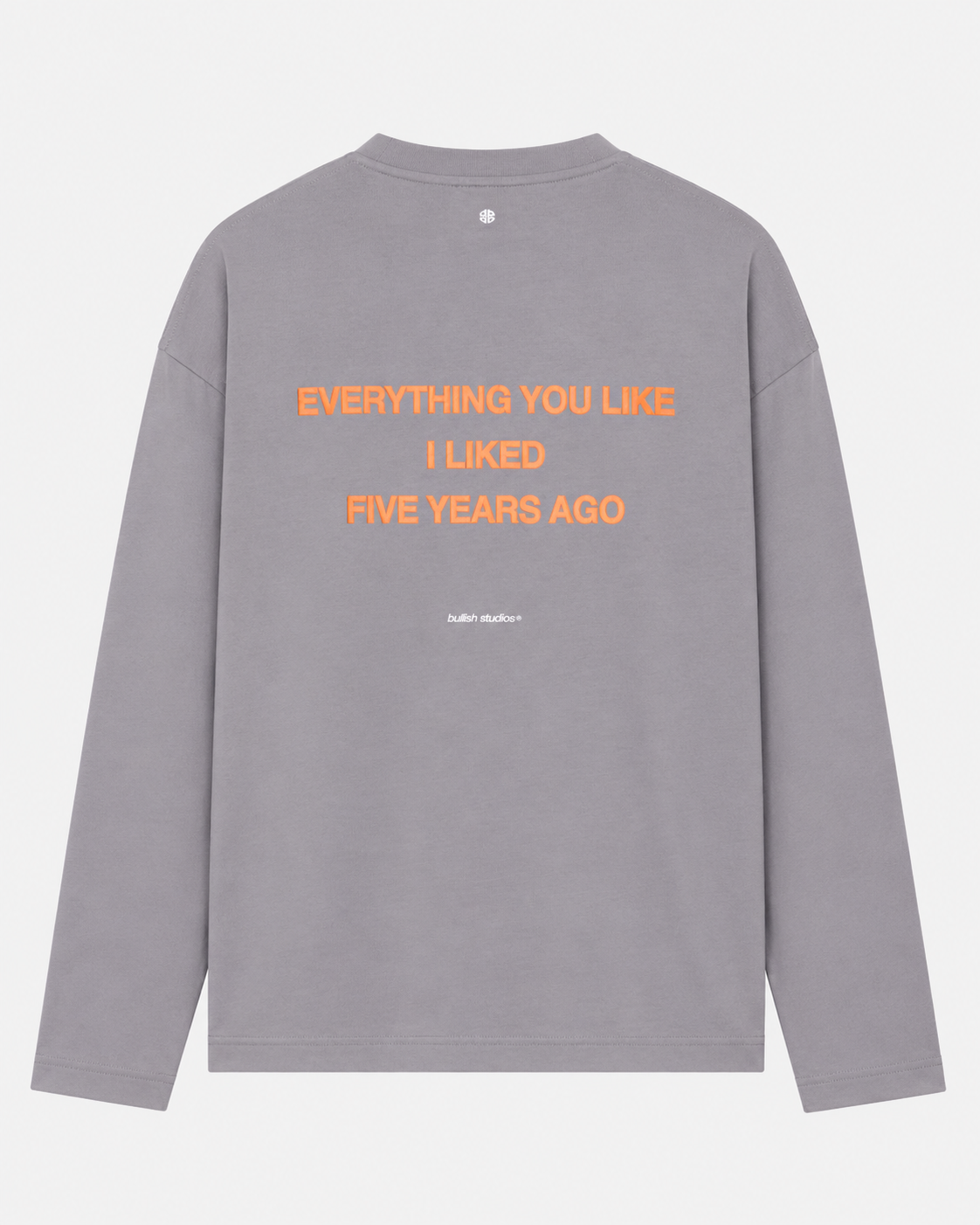 FIVE YEARS AGO DARK GREY LONGSLEEVE