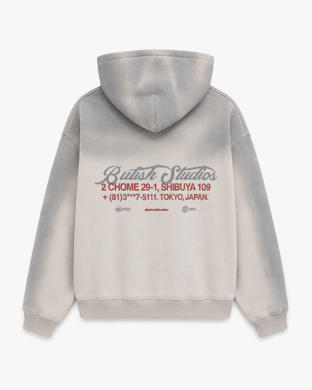 SHIBUYA DISTRICT HOODIE — ASH FADE