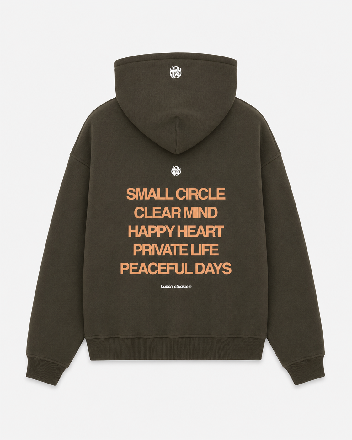 SMALL CIRCLE GREEN HOODIE