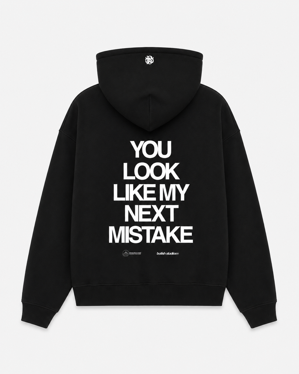 NEXT MISTAKE BLACK HOODIE