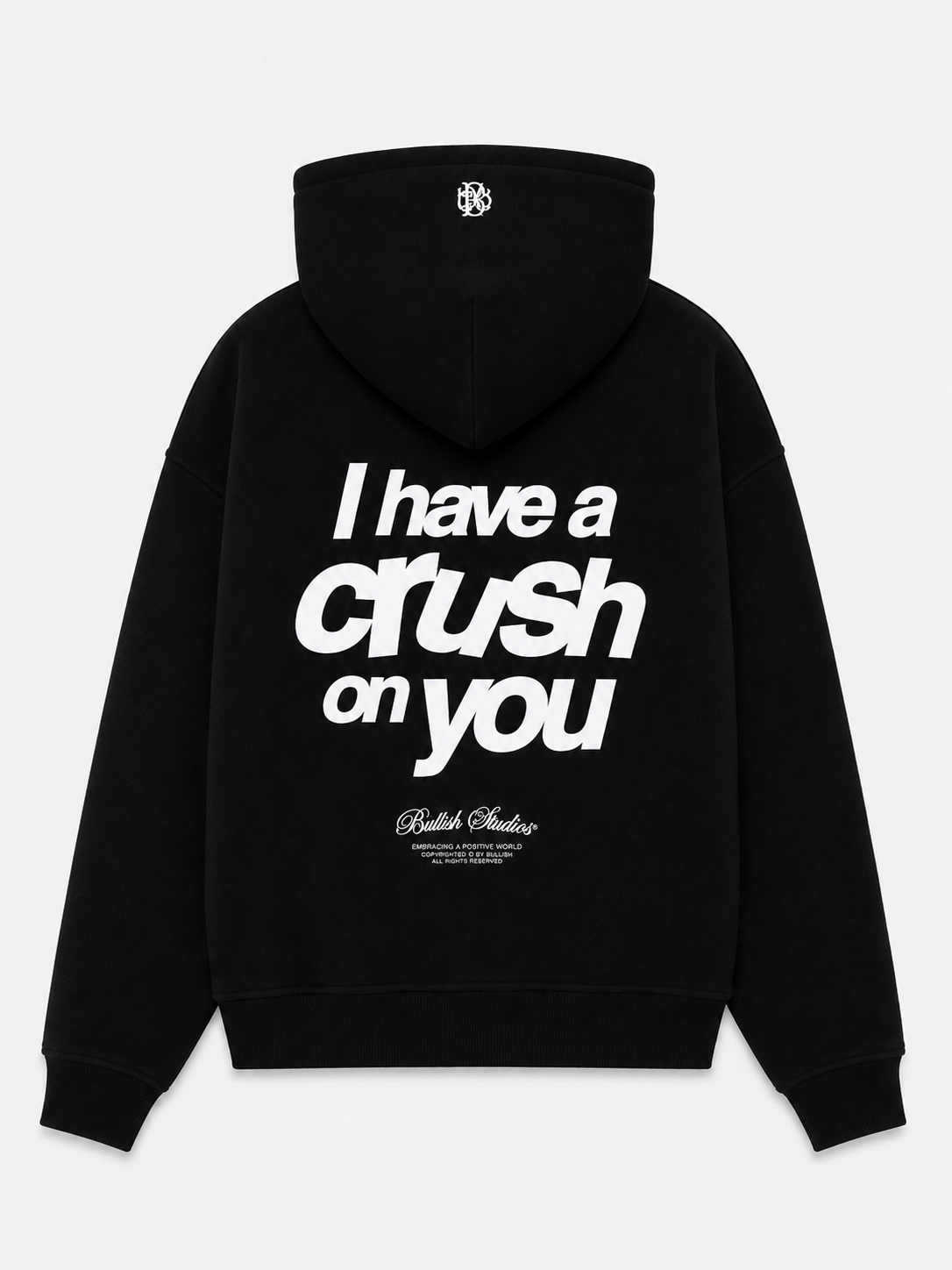 CRUSH ON U BLACK HOODIE
