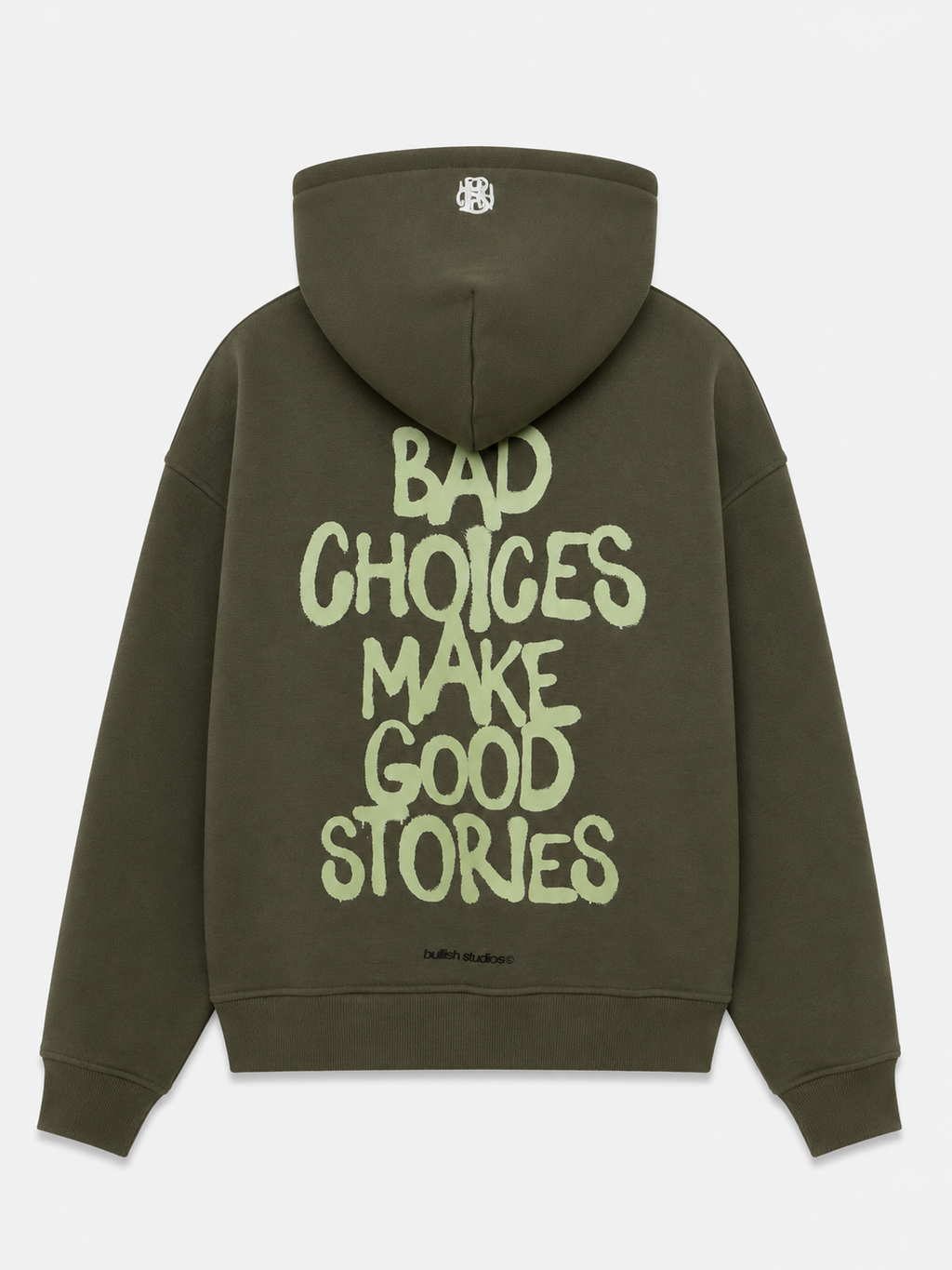 BAD CHOICES GREEN HOODIE