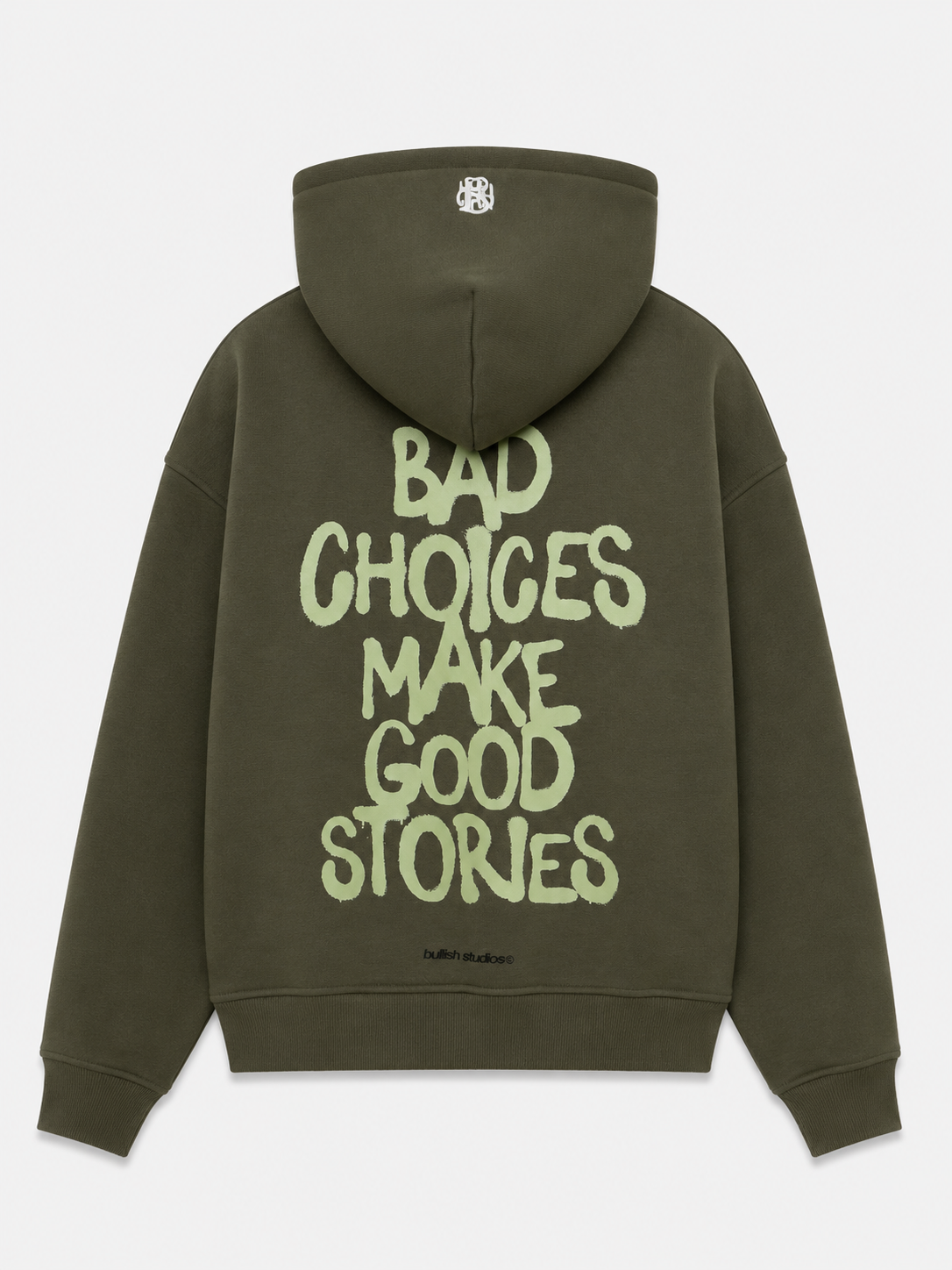 BAD CHOICES GREEN HOODIE