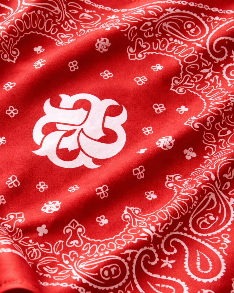 FOULARD PAISLEY RED