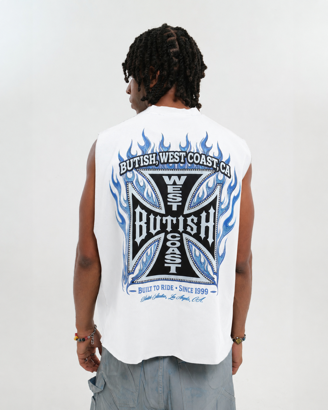 BAD CHOPPERS TANK WHITE