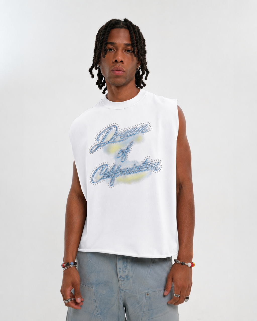 BAD CHOPPERS TANK WHITE