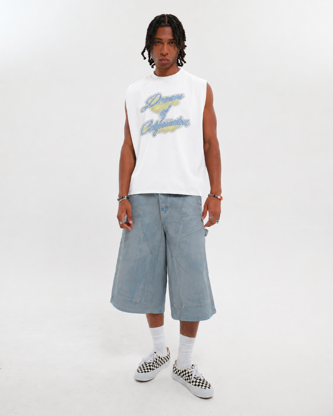 BAD CHOPPERS TANK WHITE