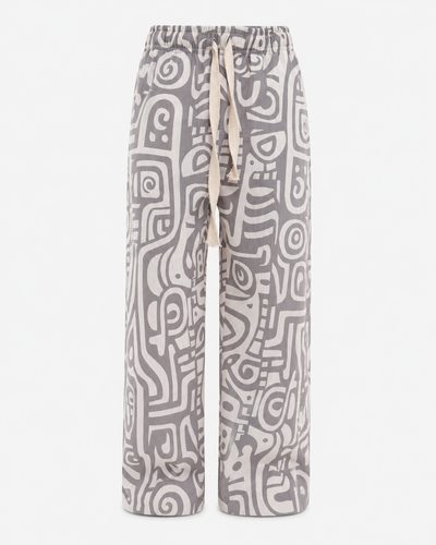 MAORI GREY LOOSE PANTS