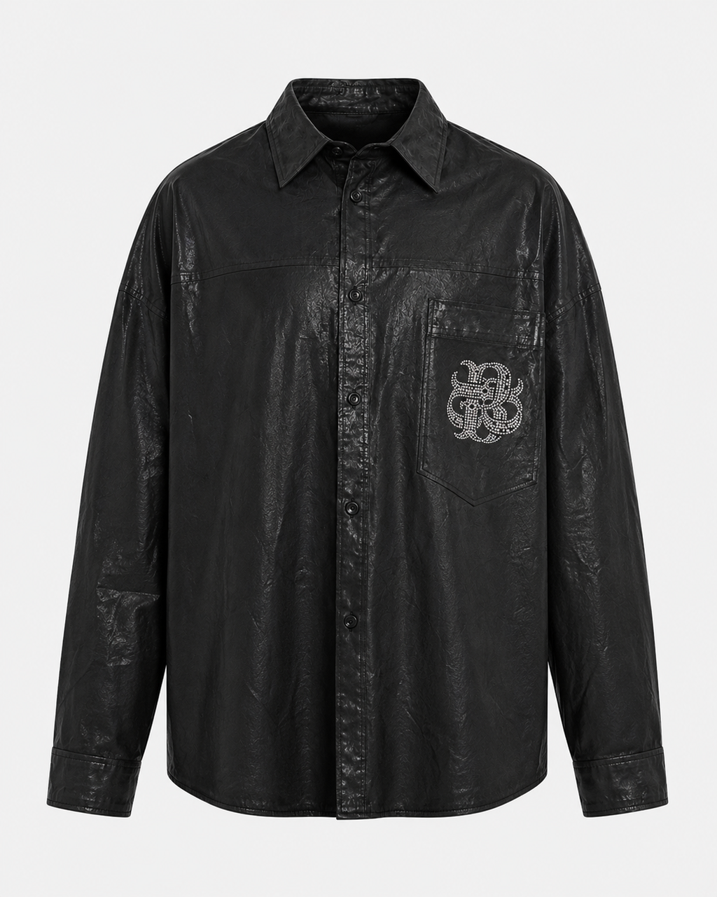 VARNISH WASH SHIRT BLACK