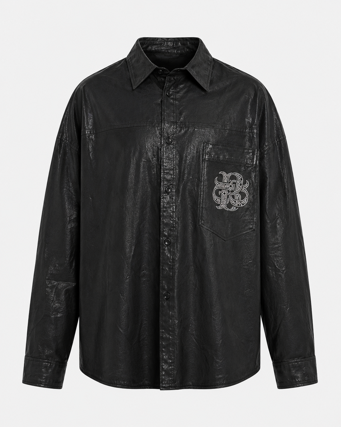 VARNISH WASH SHIRT BLACK