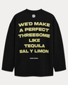 THREESOME LONGSLEEVE BLACK