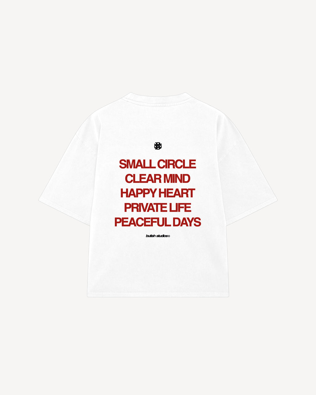 SMALL CIRCLE WHITE TEE