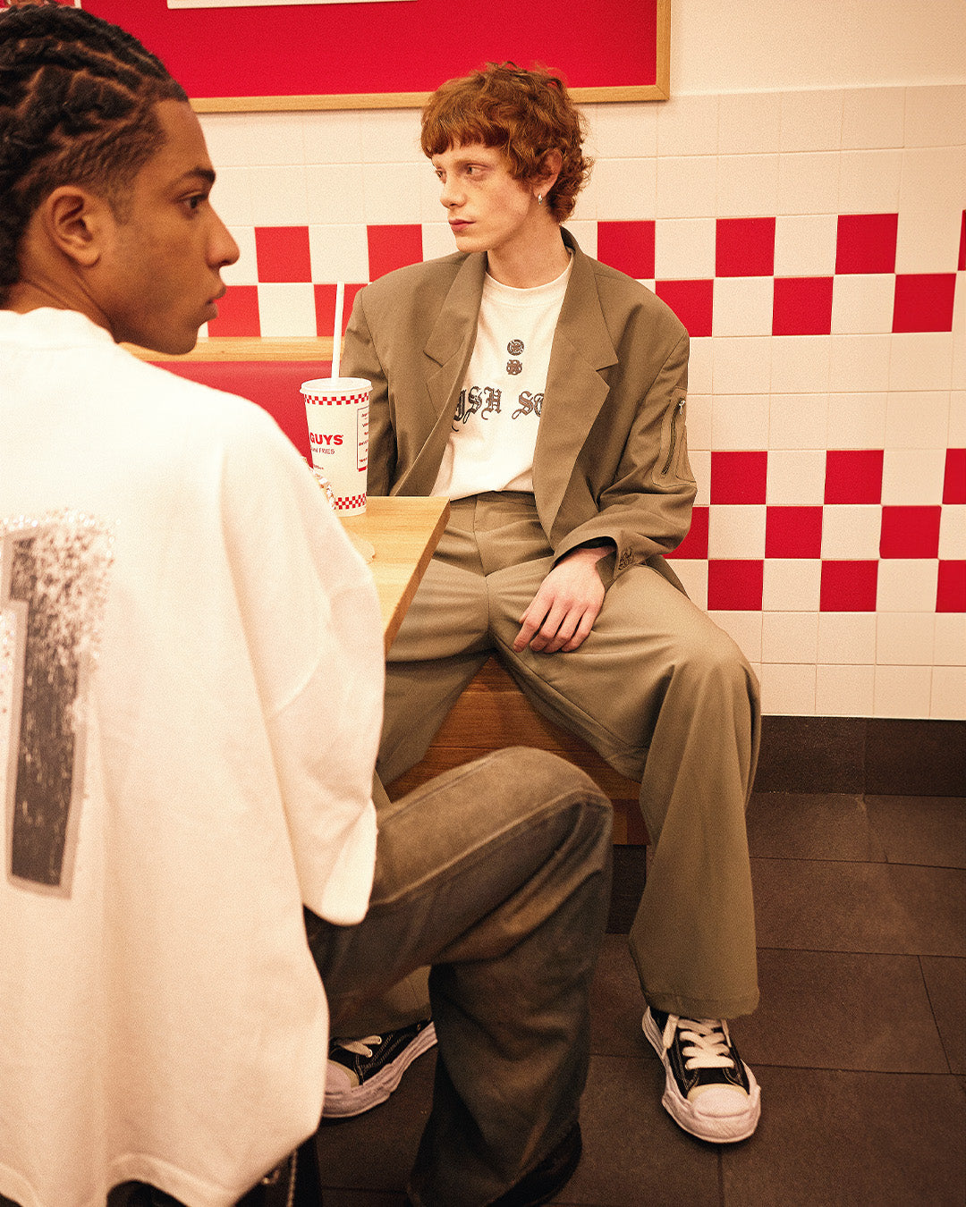 OFF RULES SUIT OLIVE