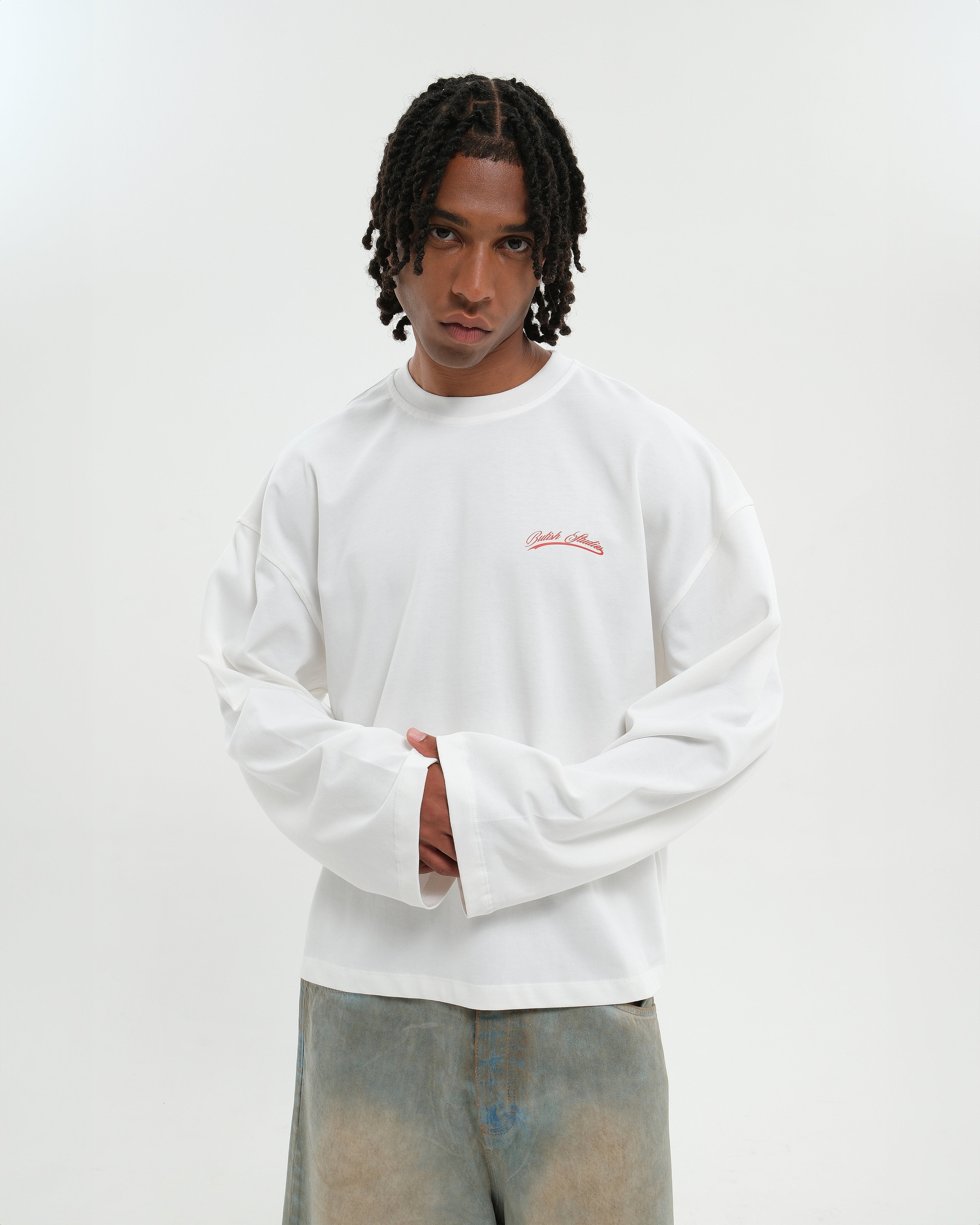 THREESOME LONGSLEEVE WHITE