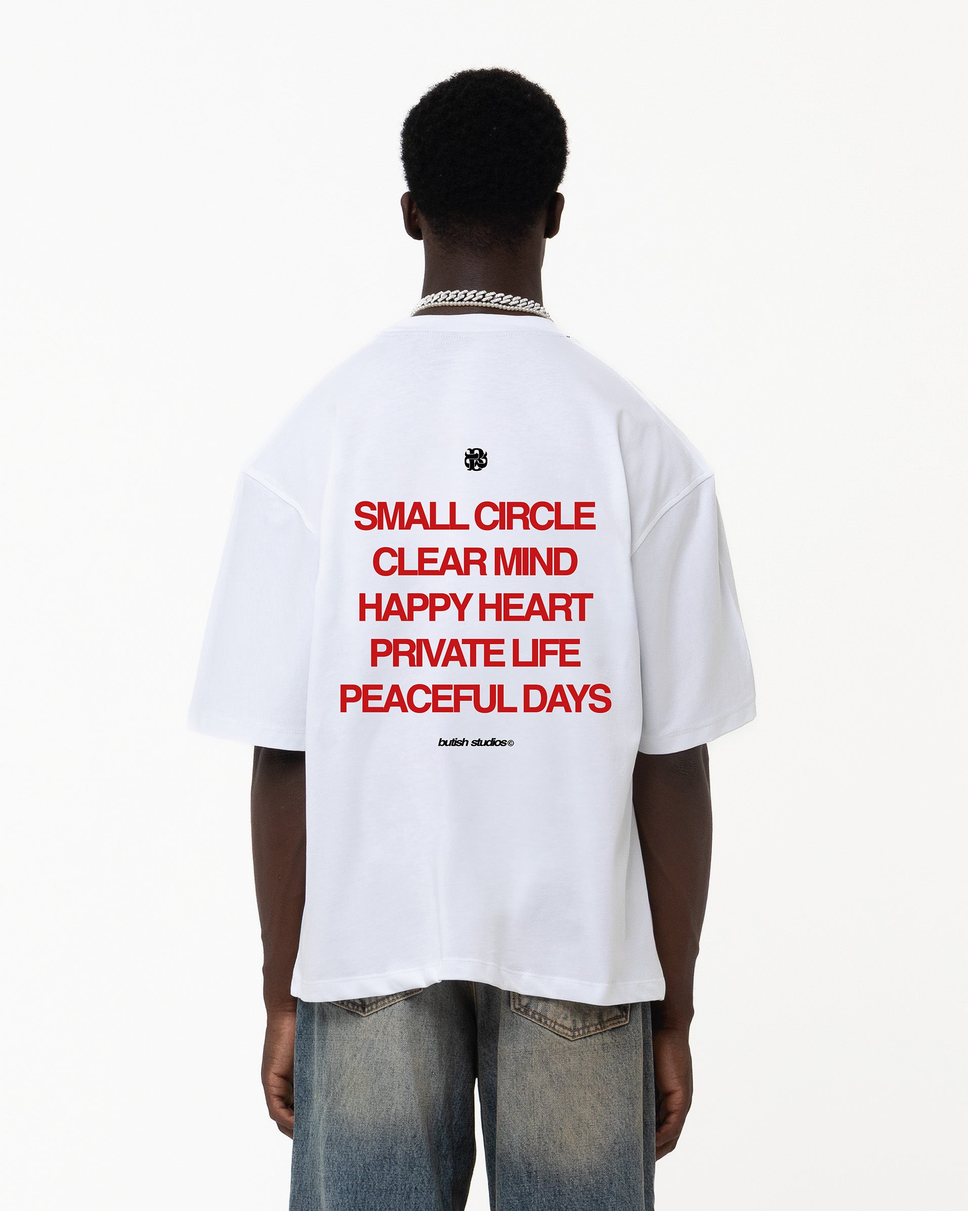 SMALL CIRCLE WHITE TEE
