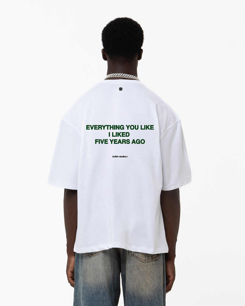 FIVE YEARS AGO WHITE TEE