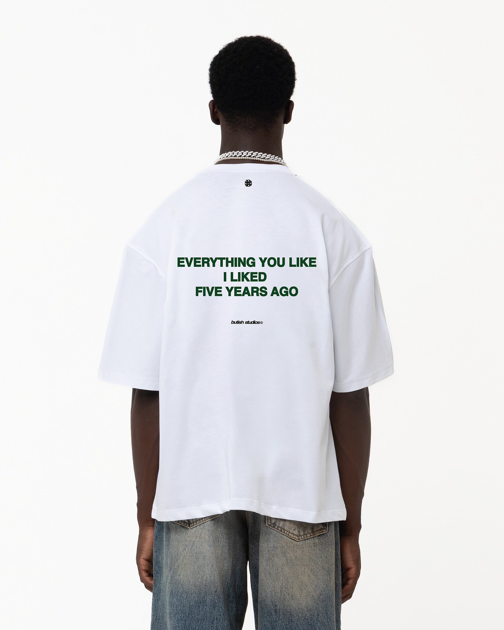 FIVE YEARS AGO WHITE TEE