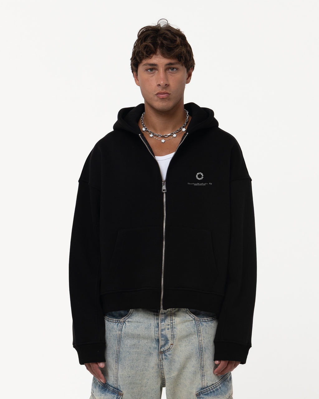 SMALL CIRCLE GREEN HOODIE