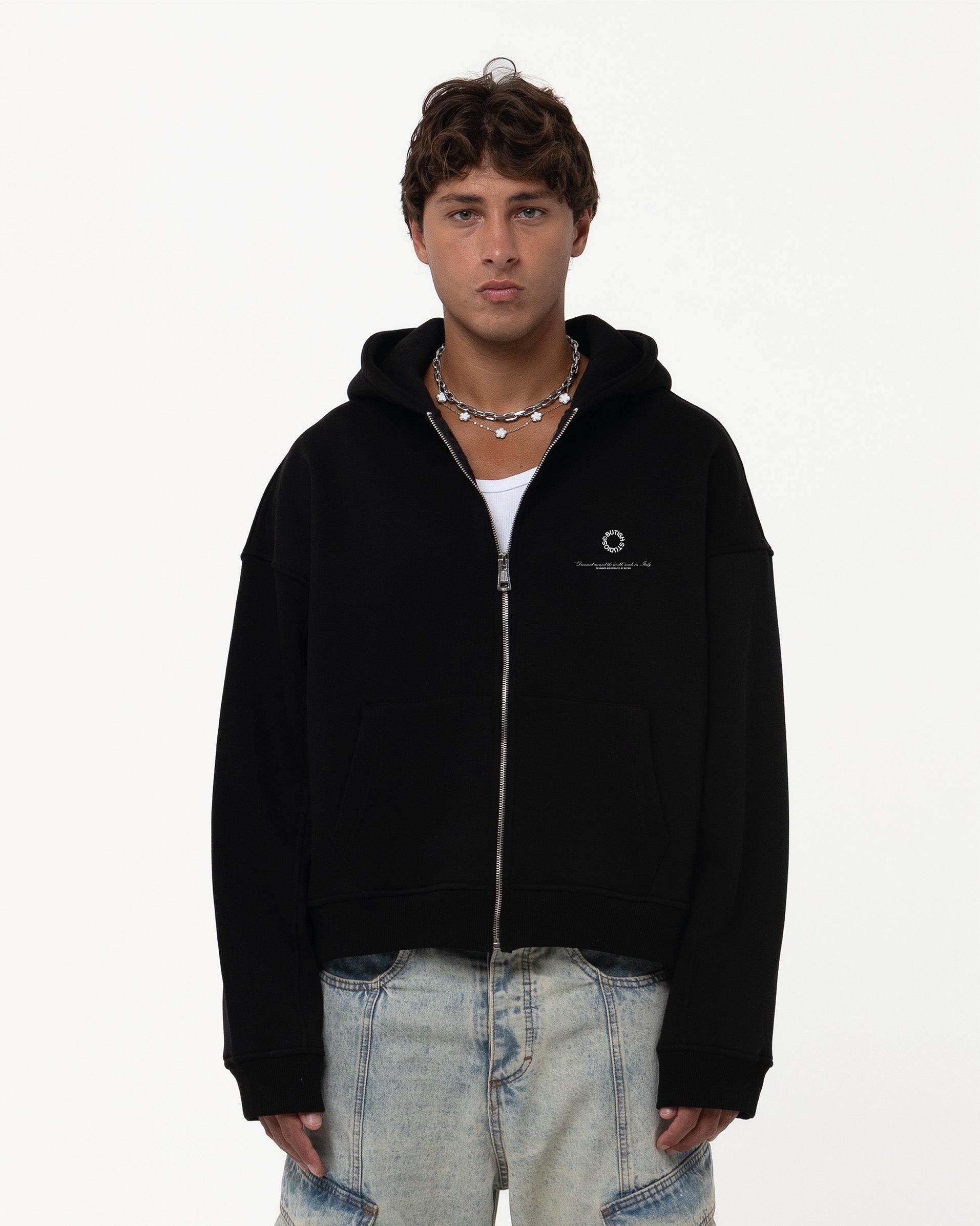 SMALL CIRCLE GREEN HOODIE