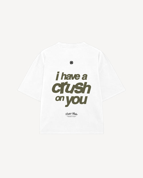 Butish T-shirt girocollo cotone bianca tinta unita manica corta