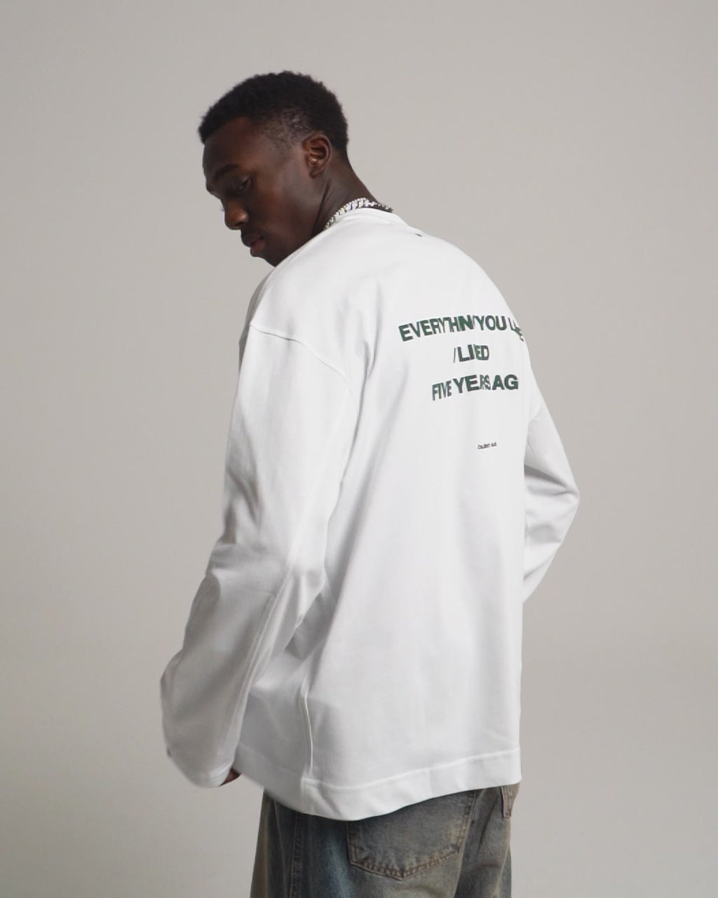 FIVE YEARS AGO WHITE LONGSLEEVE