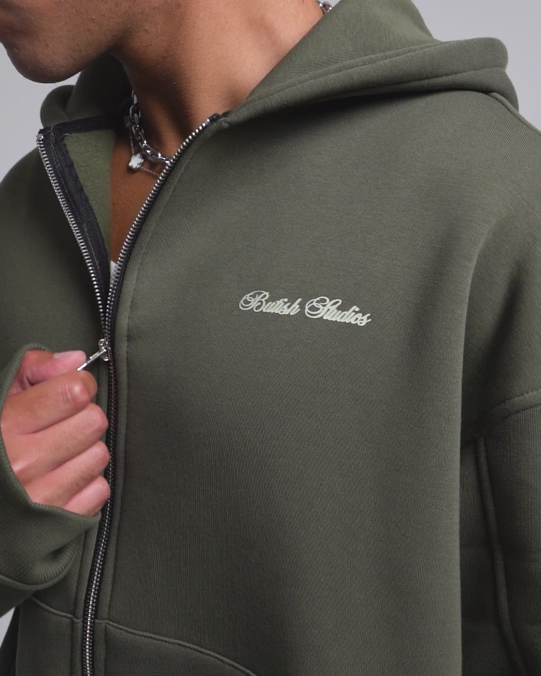 CRUSH ON U GREEN HOODIE