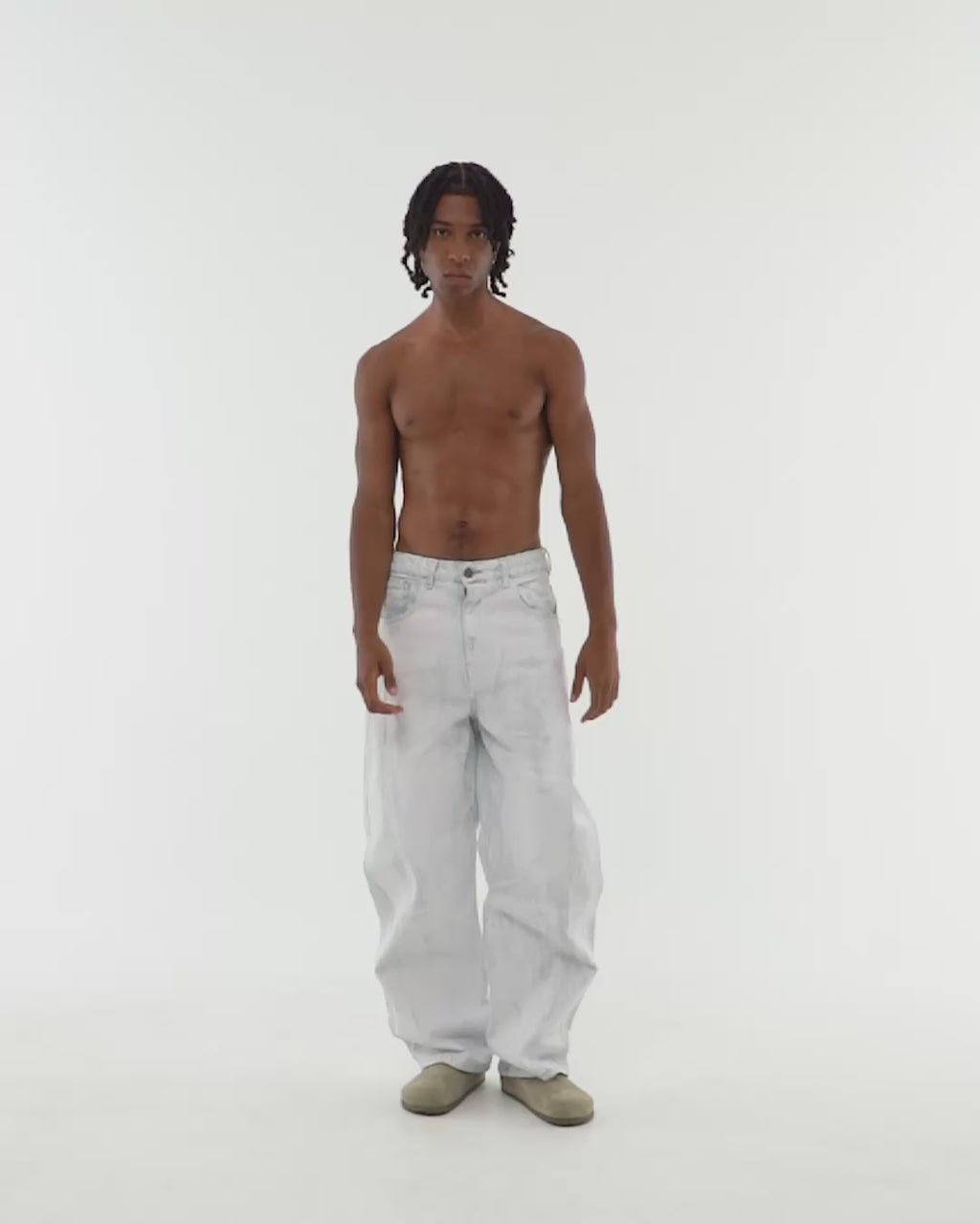 VARNISH WASH DENIM WHITE