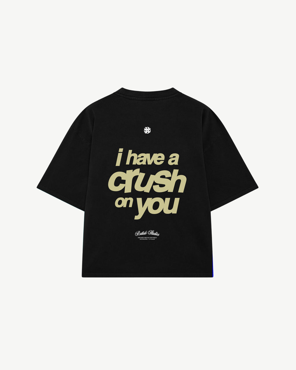 CRUSH ON U BLACK TEE