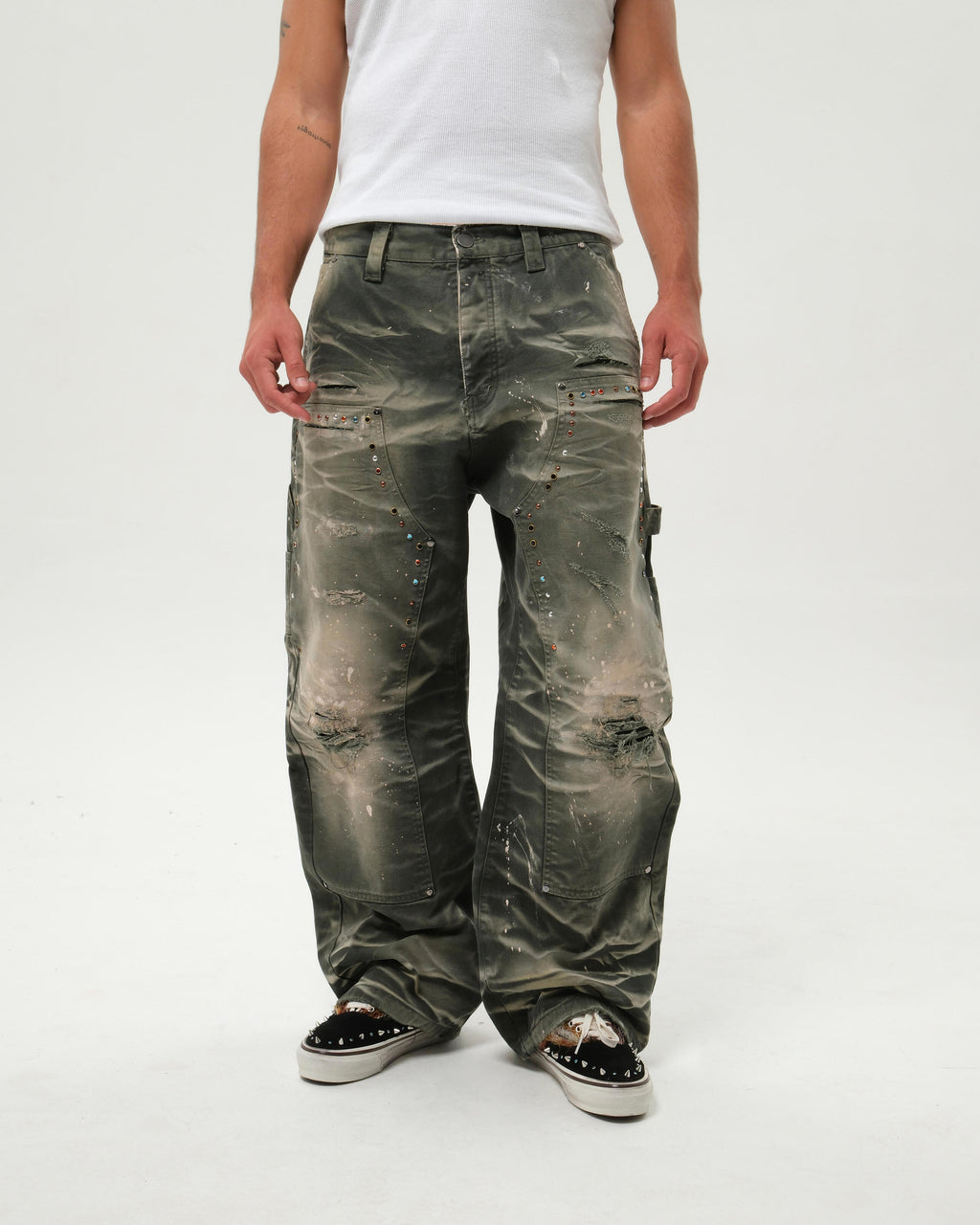 WORK HARD PANTS GREEN