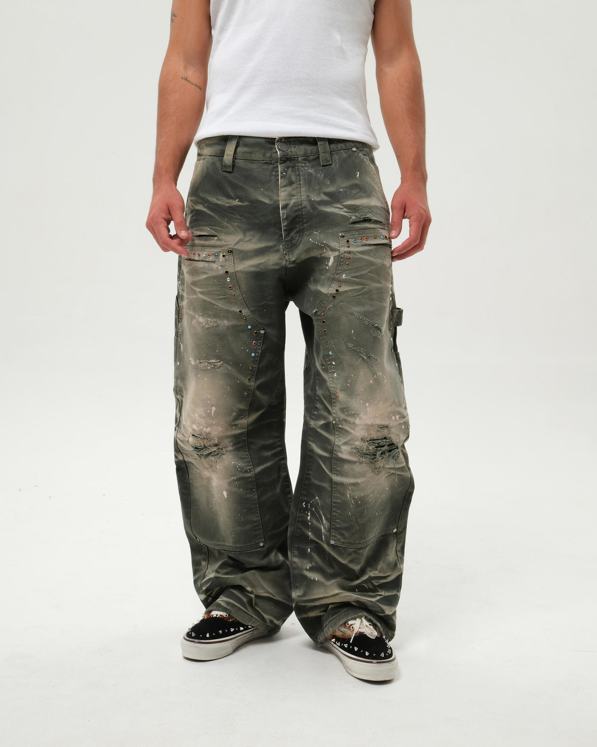 WORK HARD PANTS GREEN